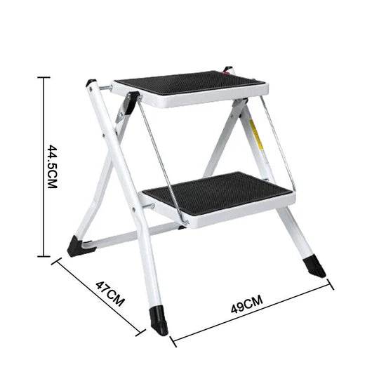 FOLDING CARAVAN STEPS DOUBLE PORTABLE STEADY STOOL LADDER ANTI SLIP ACCESSORIES