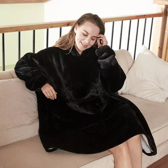 Oversize Plush Warm Blanket Ultra Giant Sweatshirt Huggle Fleece