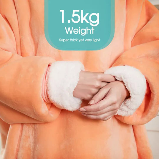 Oversize Plush Warm Blanket Ultra Giant Sweatshirt Huggle Fleece