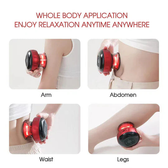 12 SPEED LCD ELECTRIC CUPPING THERAPY SMART HEATING MASSAGER BODY SLIMMING