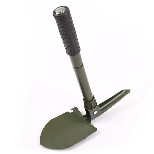 OUTDOOR SURVIVAL FOLDABLE SHOVEL SPADE GARDEN CAMPING HIKING CAMP COMPASS