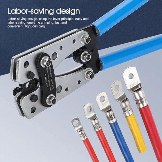 CRIMPING TOOL CABLE CRIMPER WIRE PLUG PLIERS BATTERY TERMINAL LUG HEX 6-50MM²