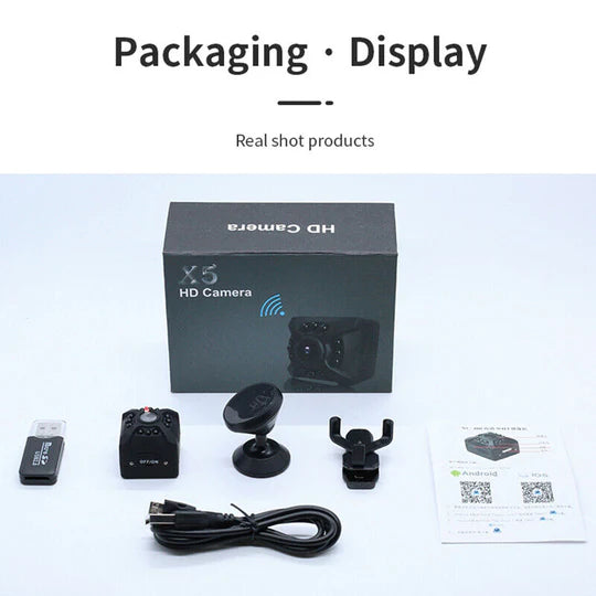 Mini Wifi Wireless IP Spy Hidden Camera 1080P HD Security Cam Network Monitor