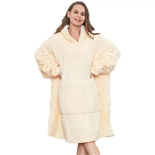 Oversize Plush Warm Blanket Ultra Giant Sweatshirt Huggle Fleece