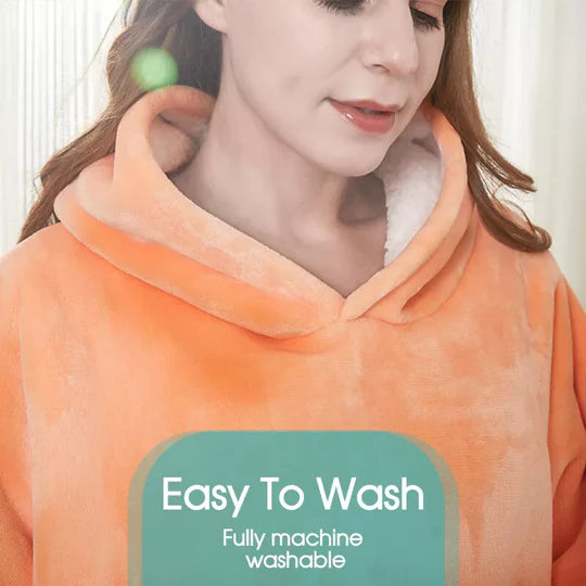 Oversize Plush Warm Blanket Ultra Giant Sweatshirt Huggle Fleece