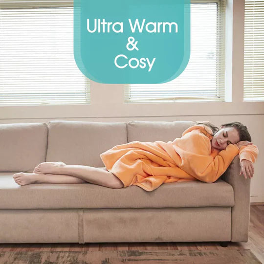 Oversize Plush Warm Blanket Ultra Giant Sweatshirt Huggle Fleece