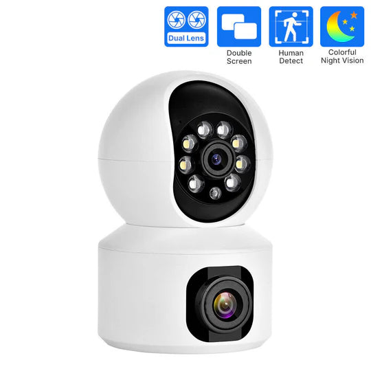 WIFI CAMERA 2K 4MP DUAL LENS NIGHT VISION CAMERA HOME SECURITY BABY IP MONITOR