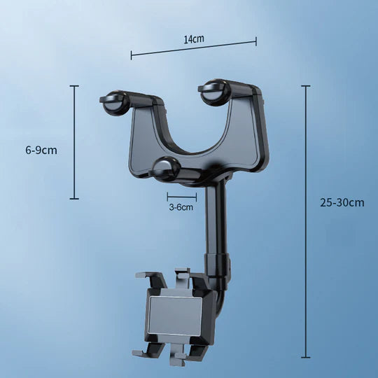 360° Rotation Car Truck Phone Holder Rearview Mirror Mount For Mobile Phone GPS