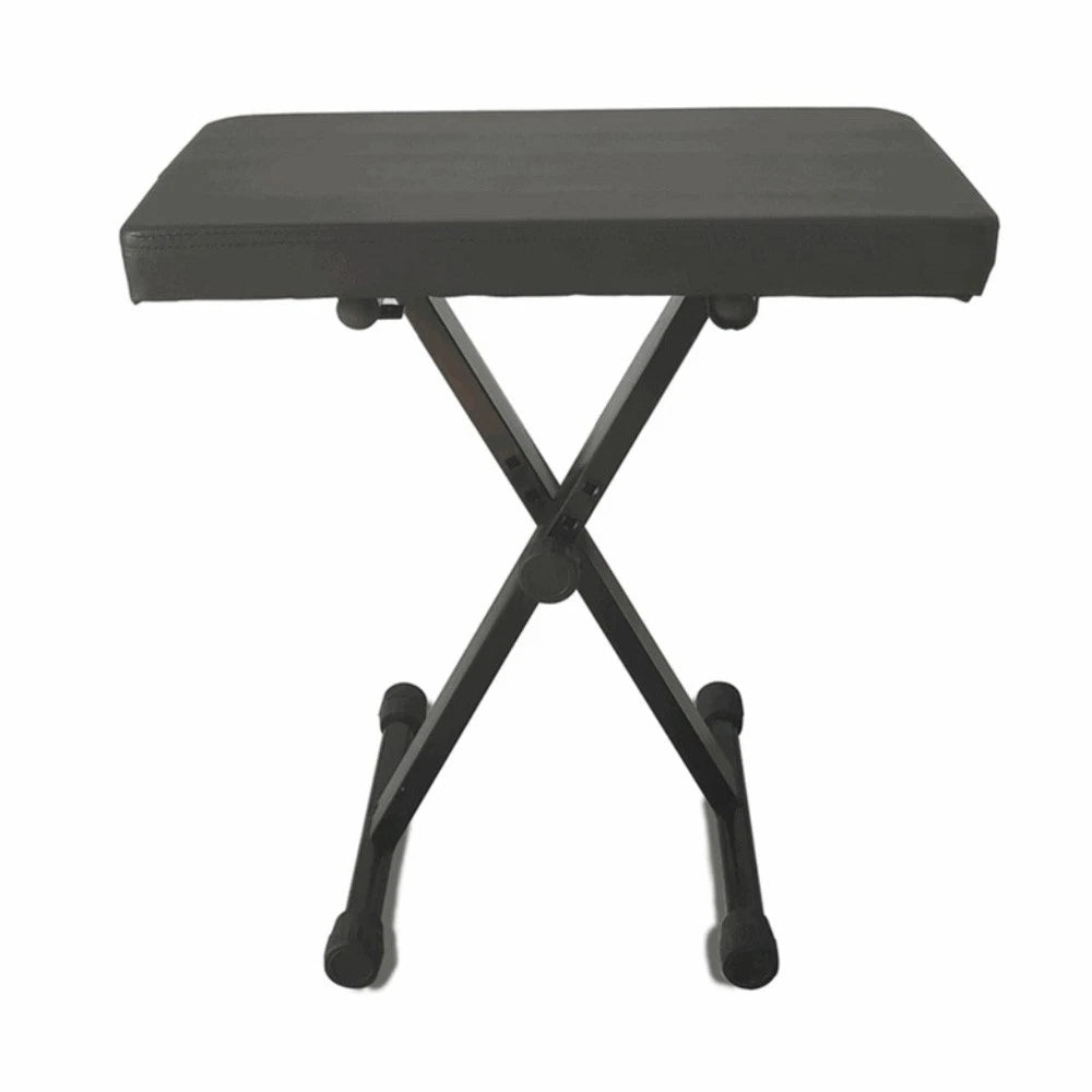 3-Way Adjustable Piano Stool Folding Keyboard Bench Chair with Padded Seat