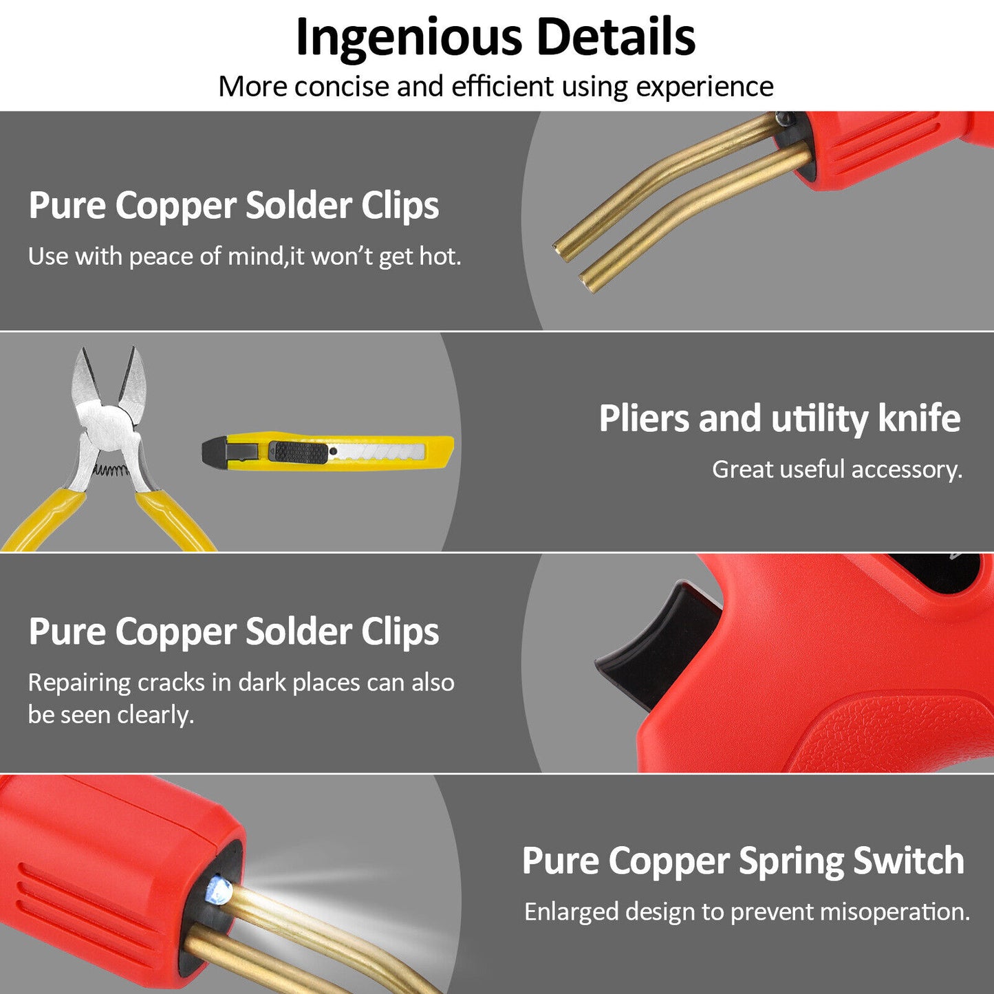 Plastic Welder Garage Tool Hot Staple Staplers Bumper Repair Welding Machine Kit