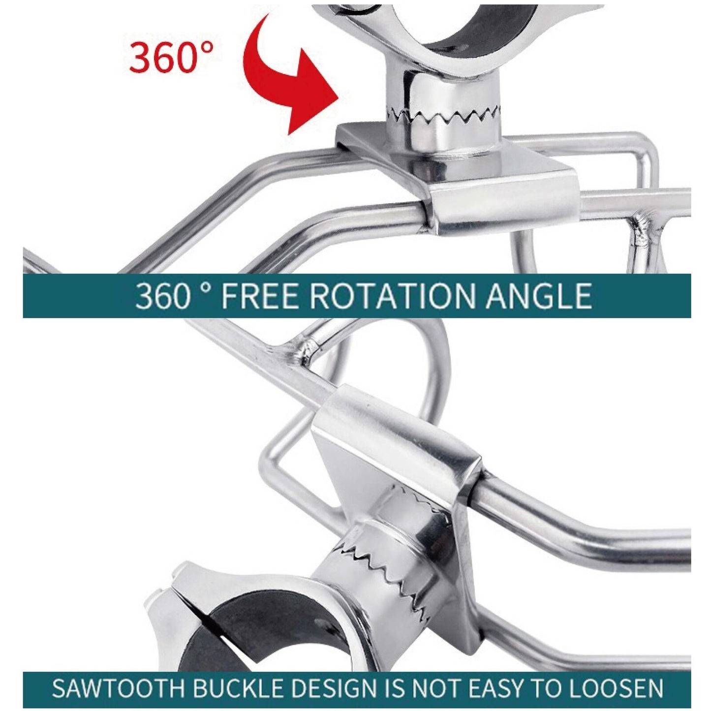 Stainless Steel Rod Holder Rail Mount Wire Fishing Boat Marine Grade