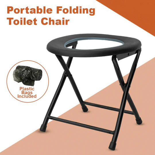 PORTABLE FOLDING TOILET OUTDOOR CAMP TRAVEL CAMPING HUNTING CARAVAN