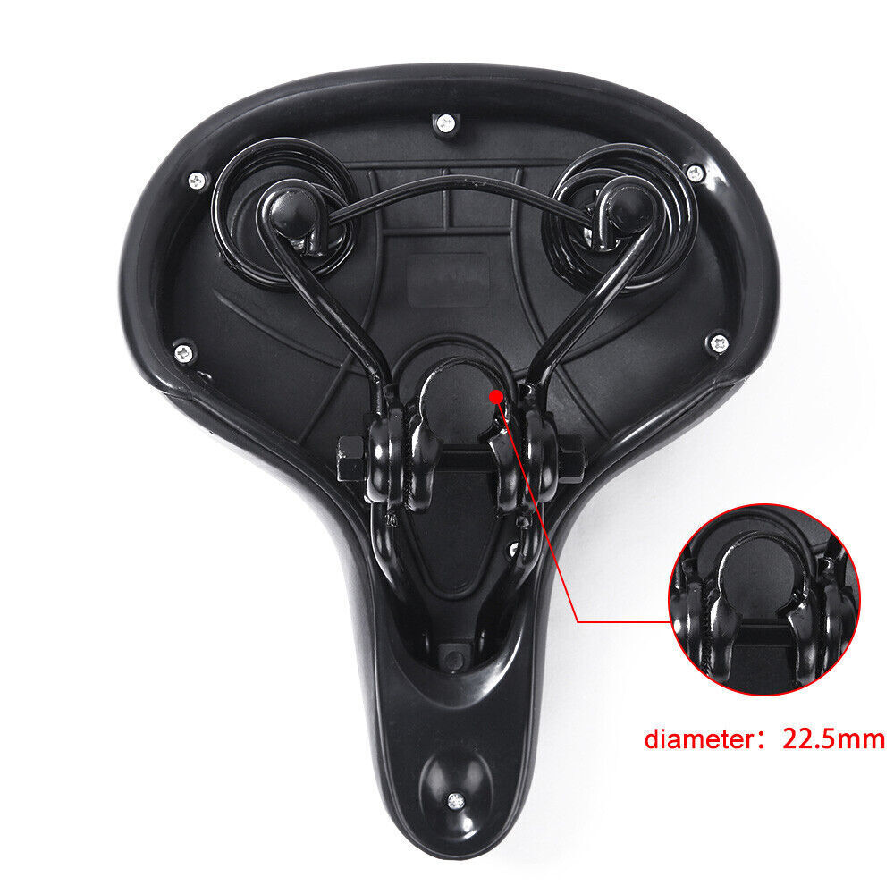 Wide Big Bum Bike Bicycle Gel Cruiser Comfort Saddle Seat Sporty Soft Cushion