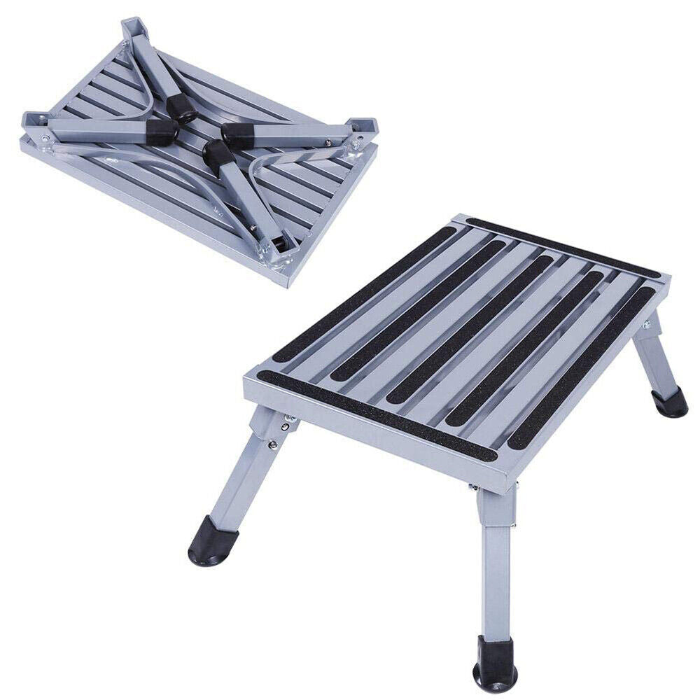 200KG Portable Folding Aluminium Step Caravan Accessories Ladder Stool Trailer