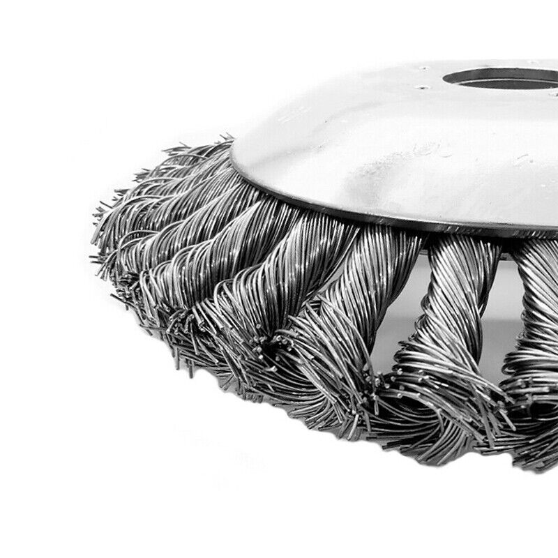 Weed Brush Steel Wire Trimmer Wheel 6/8" Garden Lawn Mower Head Tool Grass Cutter