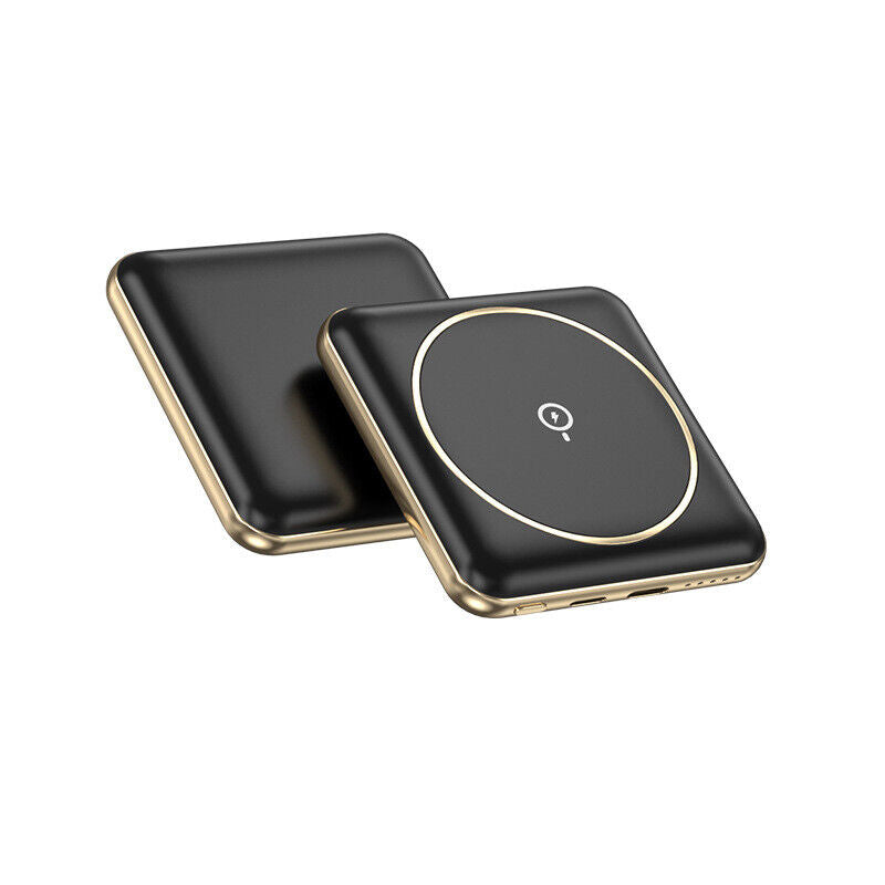 Slim Portable Mini Qi Charger Magnetic Wireless Power Bank 10000mAh