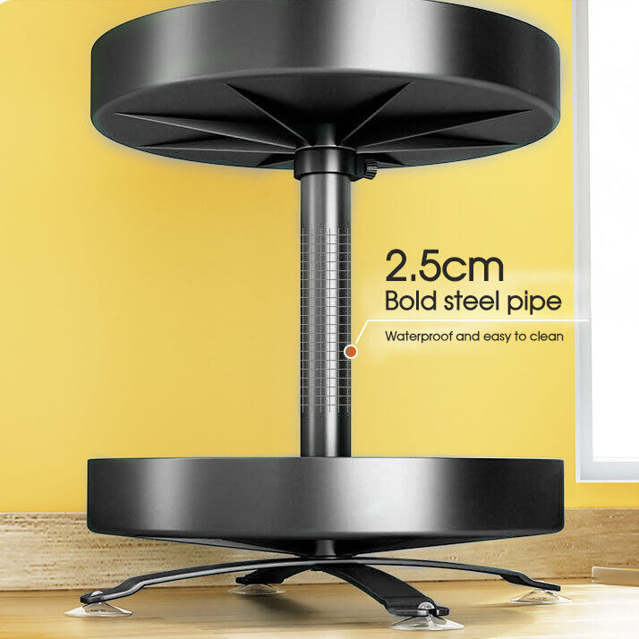 2 Tier Lazy Susan 360° Rotate Cabinet Bathroom Organizer Turntable shelf