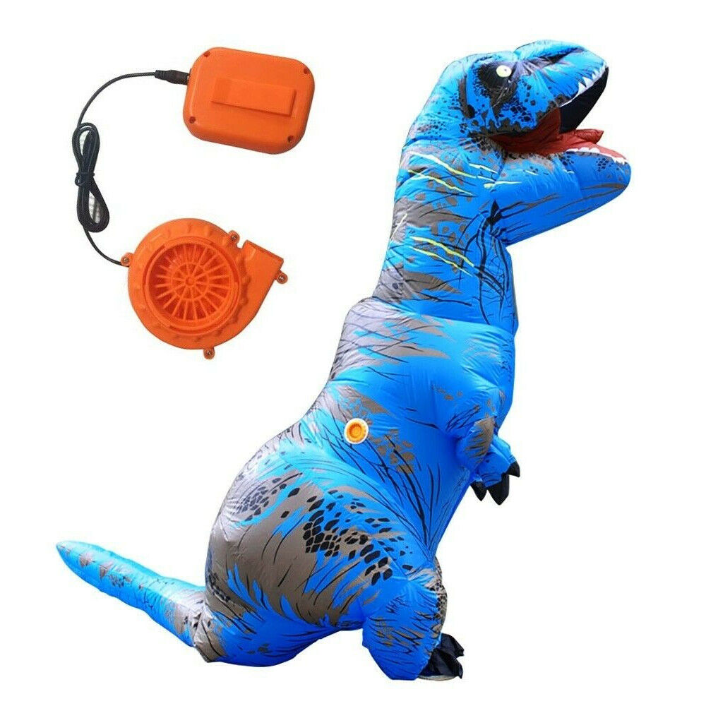 T-Rex Blow Inflatable Dinosaur Costume Adult Jurassic World Park Trex