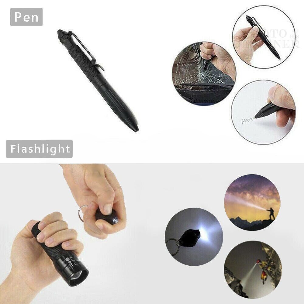 Emergency Survival Equipment Kit Outdoor Tactical Hiking Camping SOS 18Pcs Tool