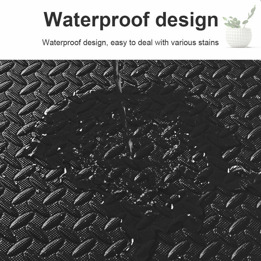 6pcs Interlocking Heavy Duty EVA Foam Gym Flooring Mat Floor Mats Tiles 60x60cm