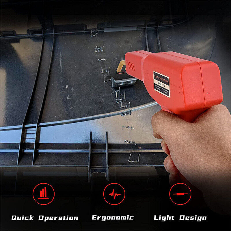 Plastic Welder Garage Tool Hot Staple Staplers Bumper Repair Welding Machine Kit