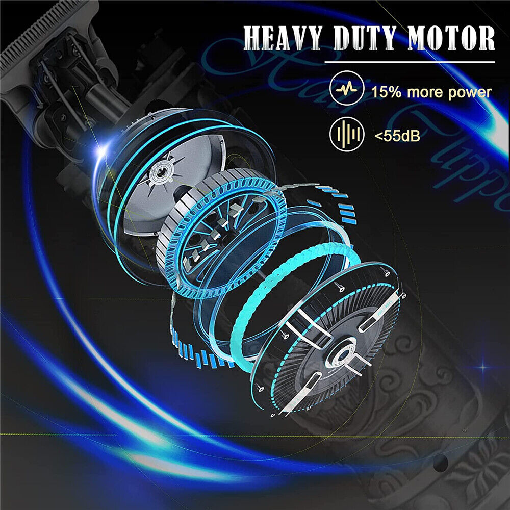 Portable Electric LCD Men Hair Trimmer Clippers Beard Shaver Cutting Cordless