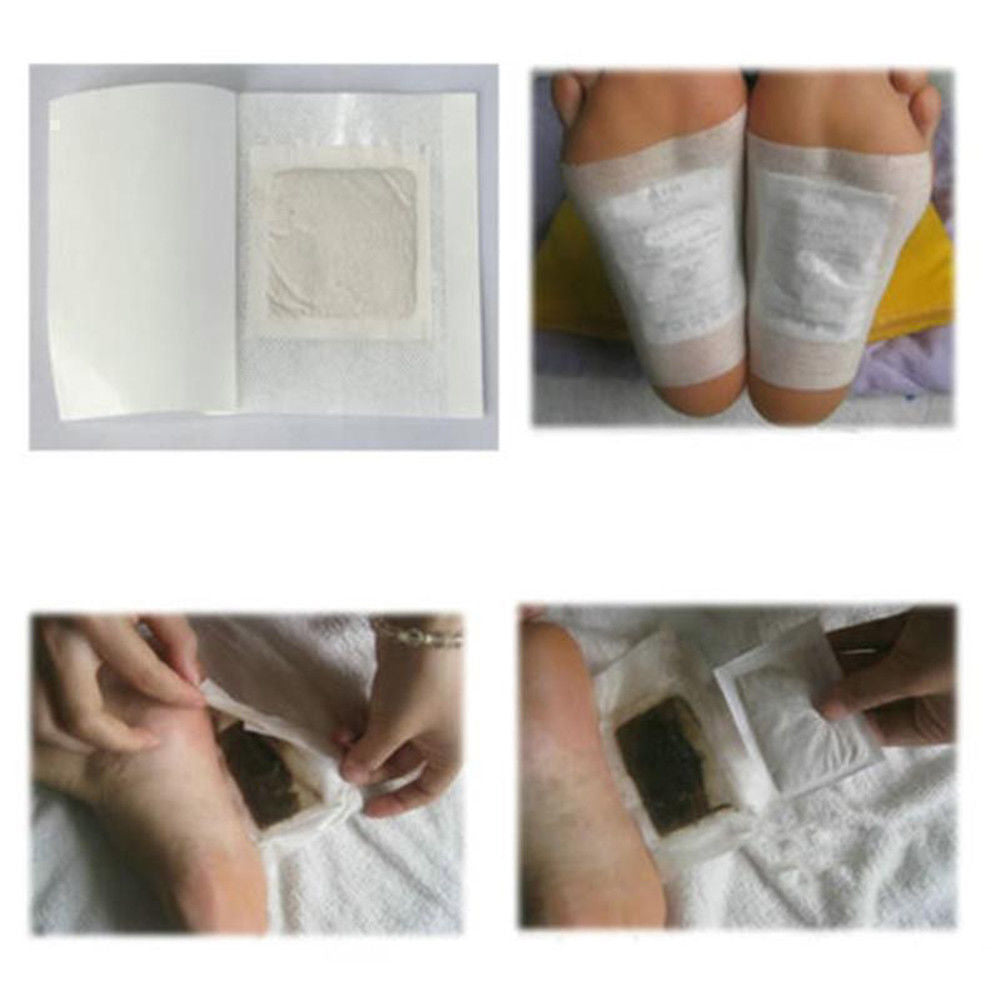 10pcs Detox Foot Patch Pads Natural plant Toxin Removal Sticky Adhesives