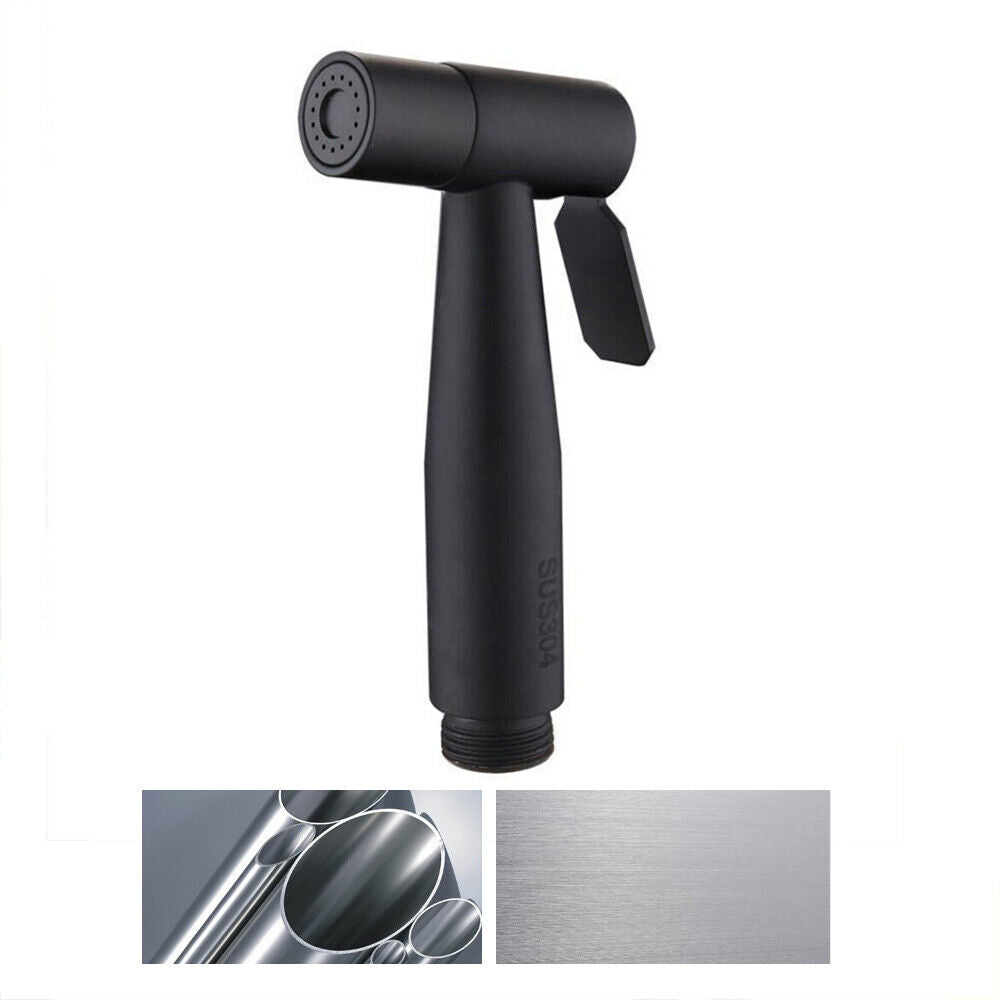 Shower Head Douche Hand Held Bidet Toilet Spray Jet Diverter Shattaf Kit SUS304