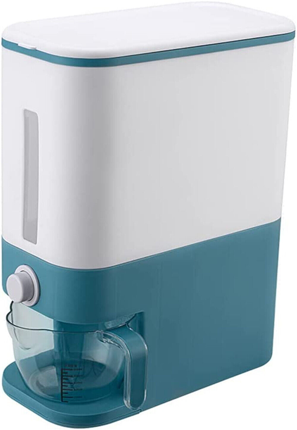 Rice Cereal Dispenser 12KG Grain Container Auto Food Storage Box Measuring Cup