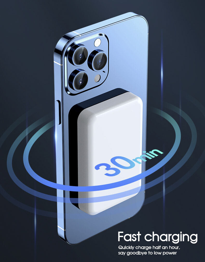 Wireless Battery Pack for Phone Wireless Power Bank 10000 mAh Magnetic
