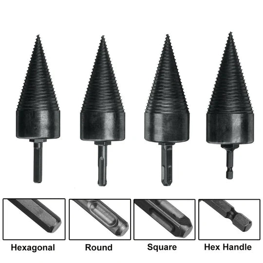 5X SPEED TWIST DRILL BIT WOOD FIREWOOD LOG SPLITTER SCREW SPLITTING CONE REAMER