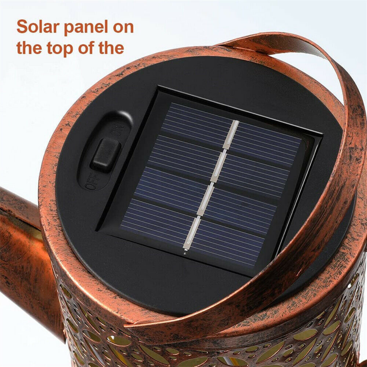 Solar LED Watering Can String Light Shower Outdoor Garden Art Tree Decor Lamp AU
