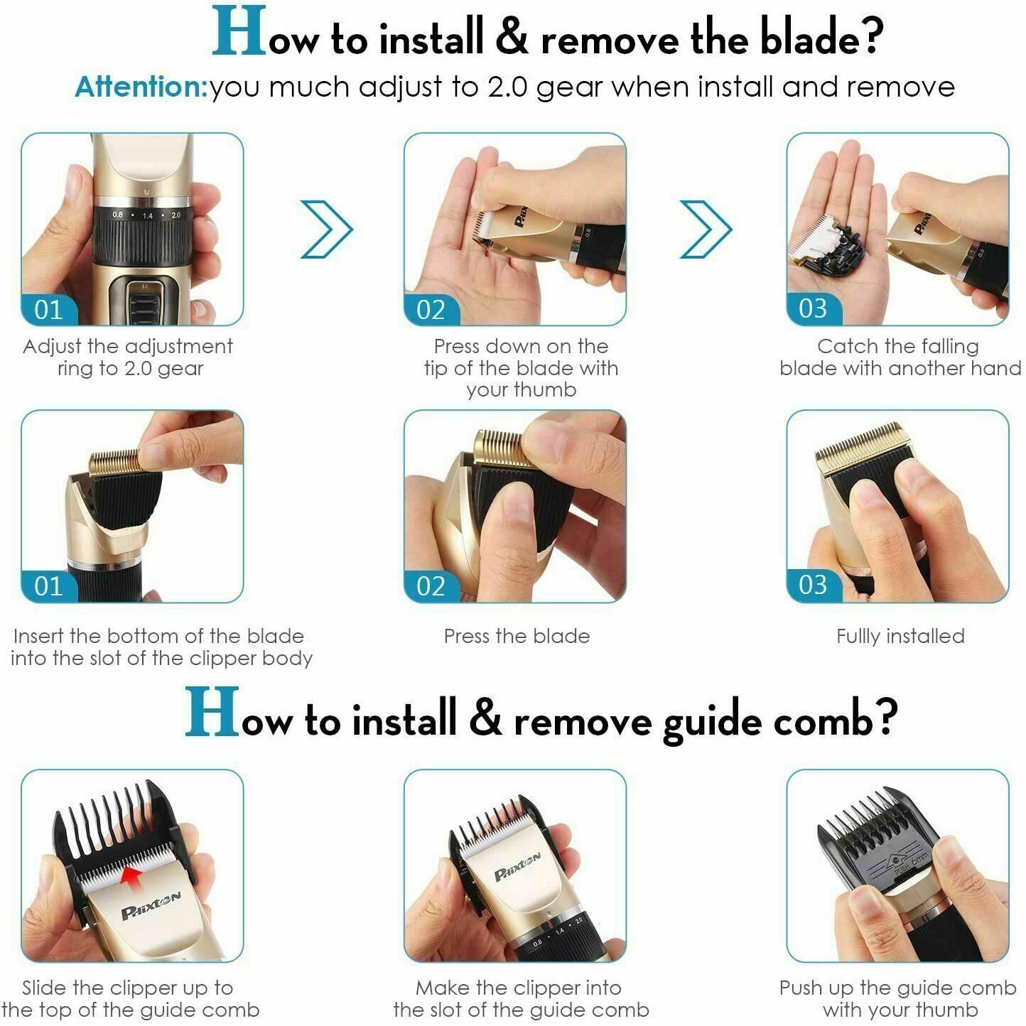 Hover to zoom Have one to sell? Sell it yourself Professional Hair Clippers Men cordless hair trimmers washable Beard Trimmer