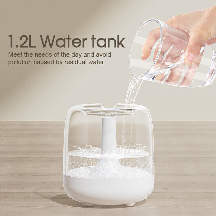 1.2L Air Humidifier Ultrasonic Purifier Diffuser LED Recharg Aroma Essential Oil