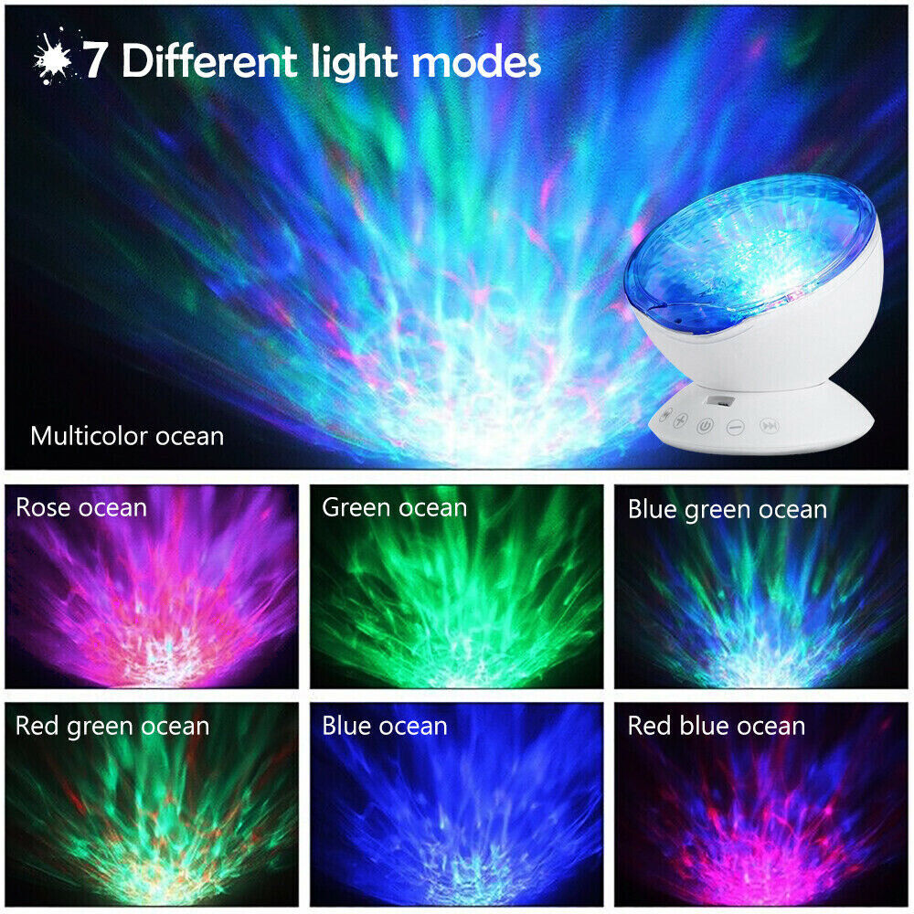 LED Night Light Projector Galaxy Starry Ocean Star Sky Baby Room Party Lamp