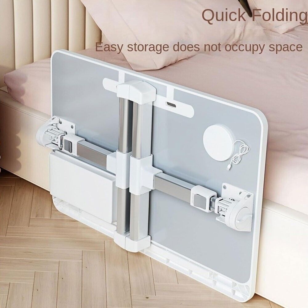 Laptop Bed Tray Desk Adjustable Table Sofa Sit Stand Desktop Computer Stand Fan