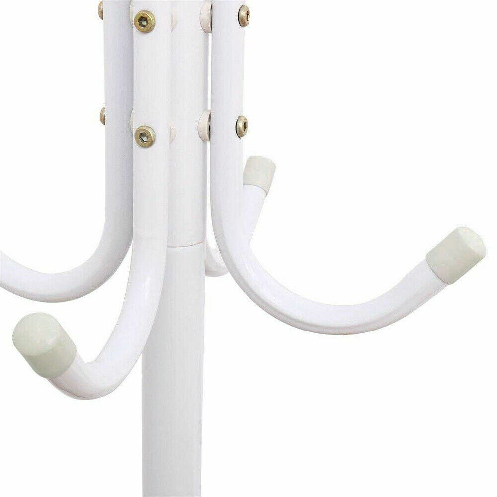 12 Hook 3-Tier Hat Coat Clothes Rack Tree Style Steel Hanger Umbrella Stand