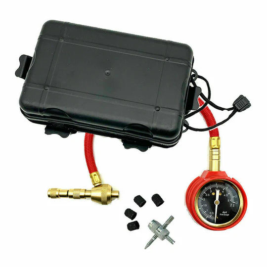 4X4 AIR DEFLATORS WITH PRESSURE GAUGE 4WD RAPID TYRE/TIRE DEFLATORS VALVE TOOL