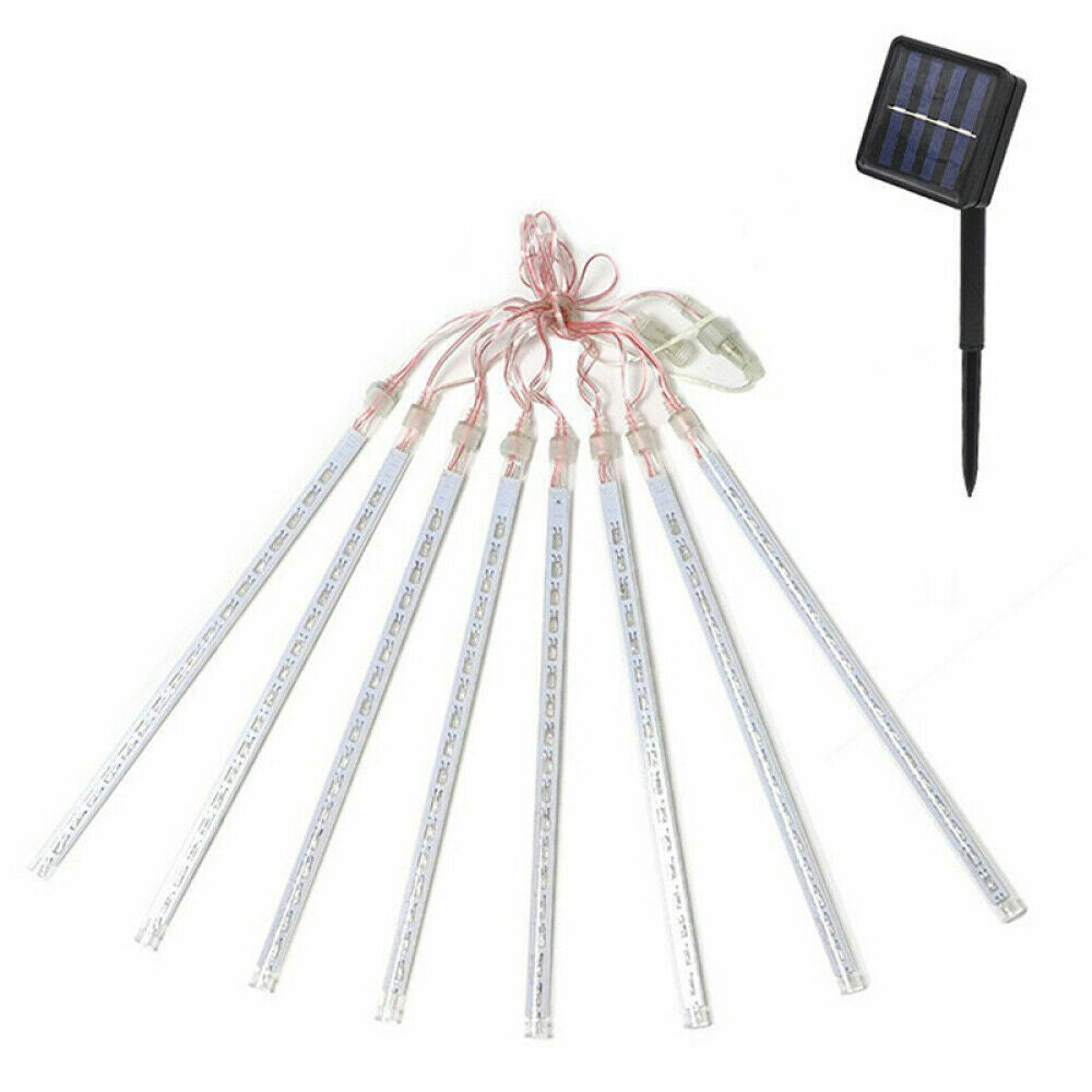 288LED Solar String Light Meteor Shower Rain Tree Flowing Lighting XMAS Party