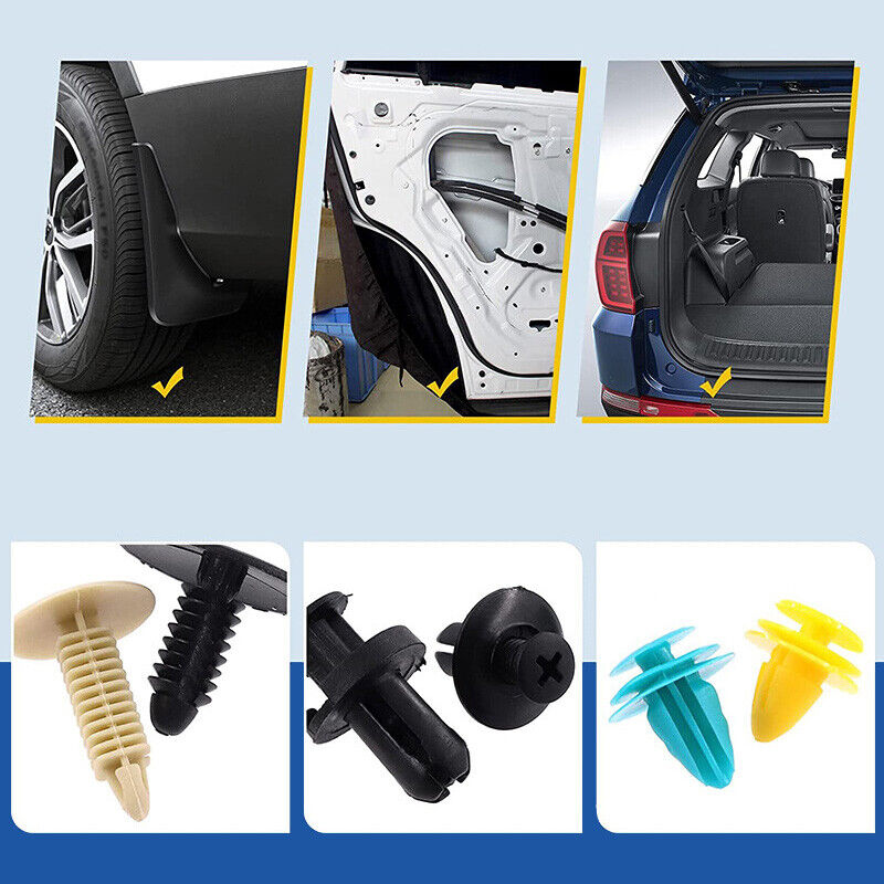 1126PCS Car Body Trim Clips Retainer Bumper Auto Panel Push Plastic Fastener Kit