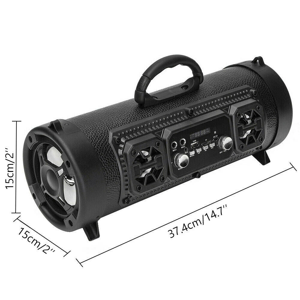 Portable Speaker Wireless Bluetooth Stereo Bass USB/TF/ Radio Subwoofer