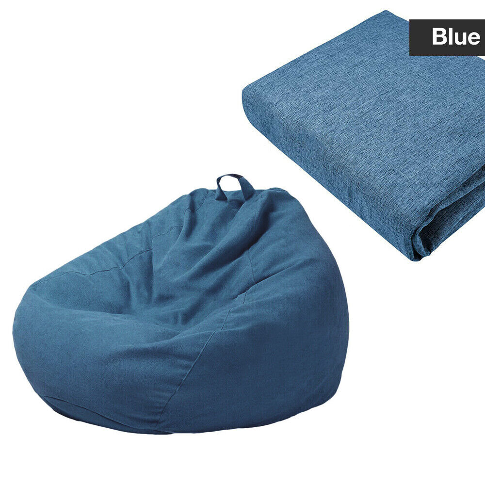 Bean Bag Chairs Couch Sofa Cover Indoor Lazy Lounger For Adults Kids 100x120cm