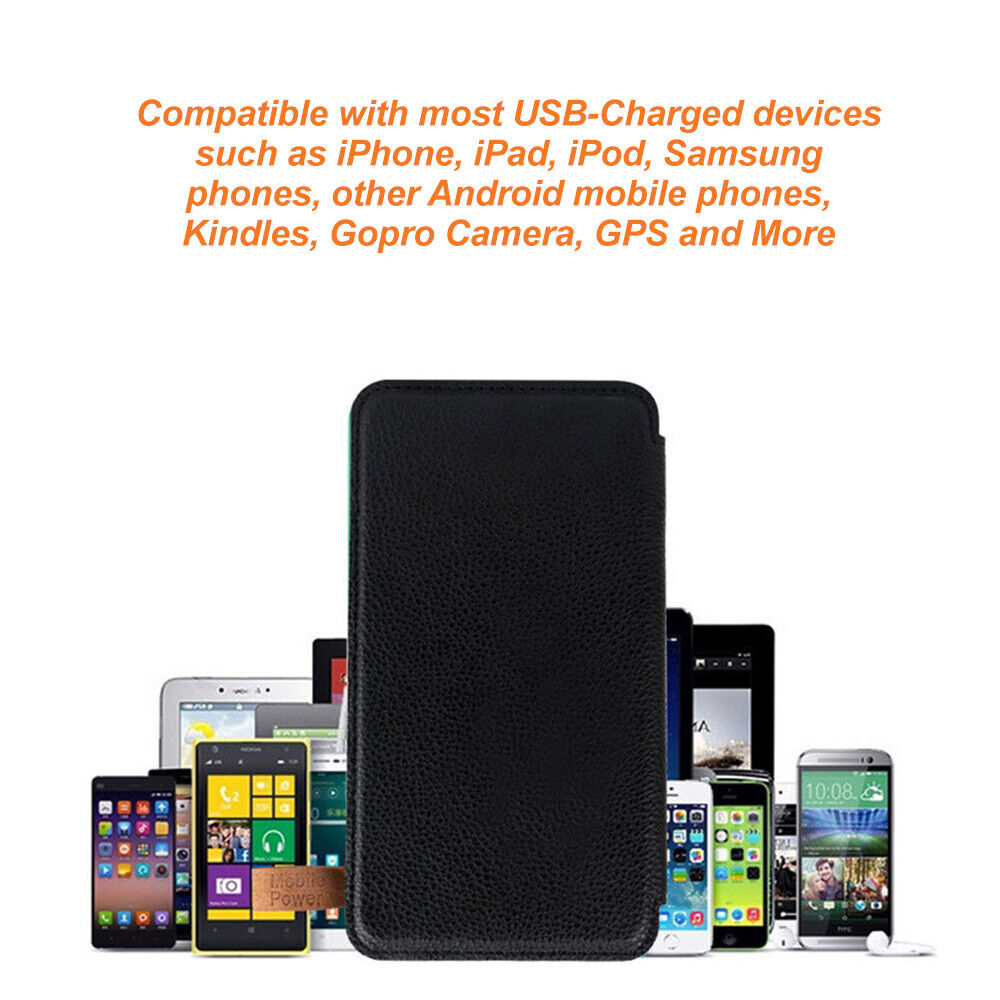 300000mAh Waterproof Portable Solar Charger Dual USB External Battery Power Bank