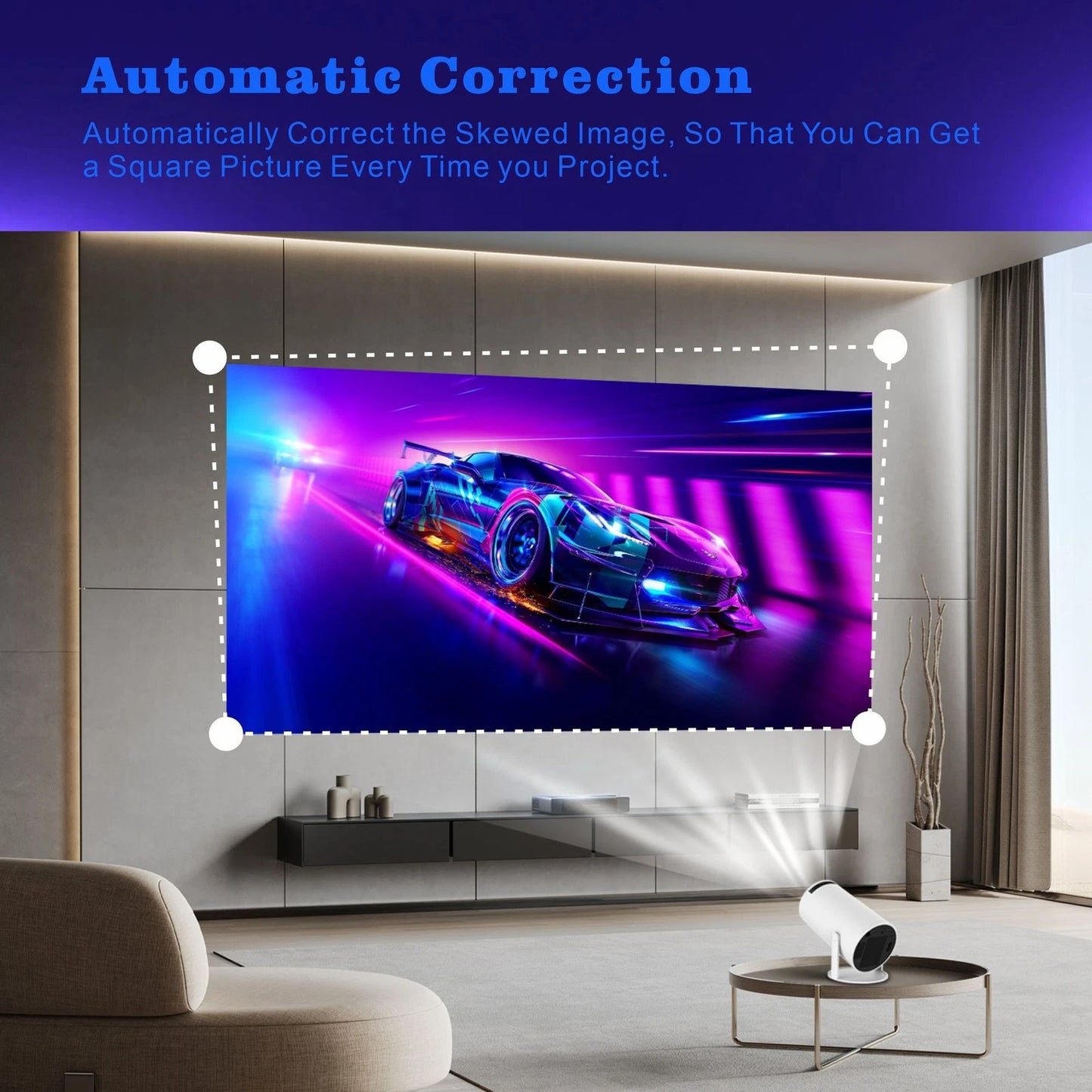 1080P 4K Mini Portable Wifi Bluetooth LED Projector Android Projector Theater