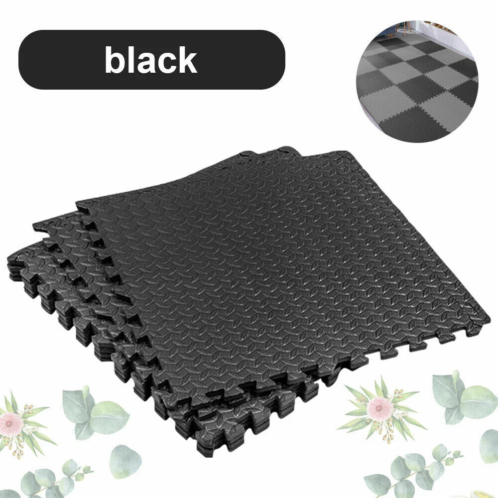 6pcs Interlocking Heavy Duty EVA Foam Gym Flooring Mat Floor Mats Tiles 60x60cm