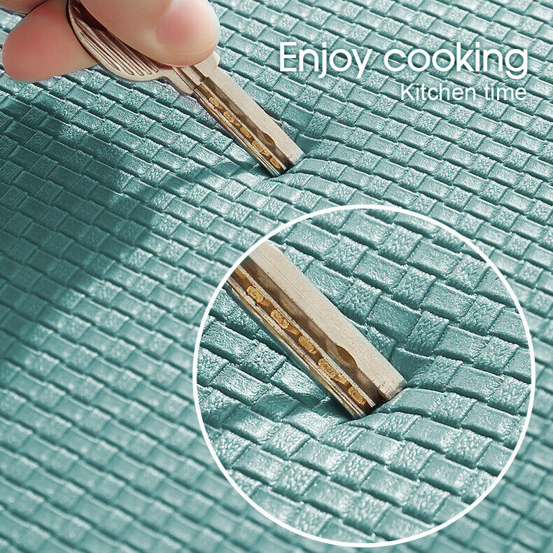 Non-Slip Waterproof Kitchen Door Mat Home Floor Rug Carpet Anti-Oil Easy Clean