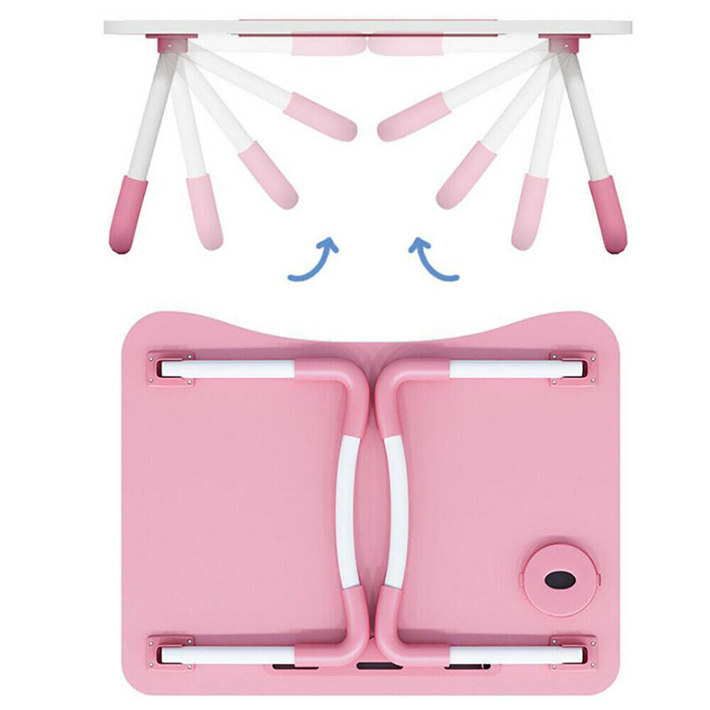 Laptop Stand Table Foldable Desk Computer Study Adjustable Portable Cup Slot