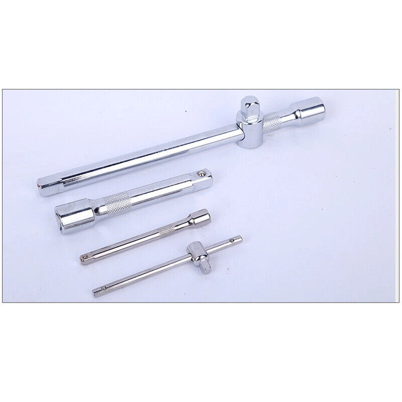 108PCS Tool Kit 1/2'' 1/4'' Ratchet Spanner Wrench Socket Hand Set Metric Driver