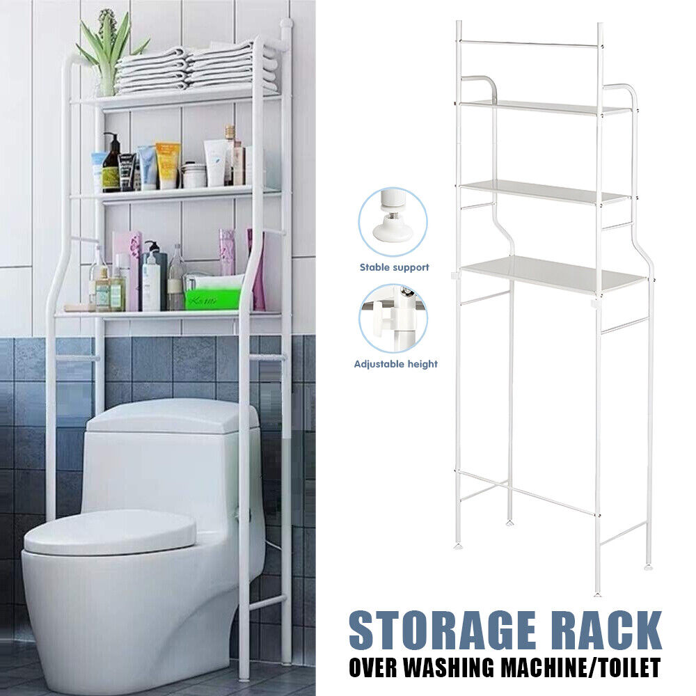 3 Tier Over Washing Machine Storage - Bathroom Laundry Toilet Shelf Unit