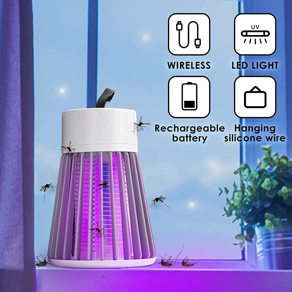 Electric LED Mosquito Catcher Lamp Light Insect Killer Fly Bug Zapper Trap AU